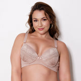 Sutiã Plus Size Confortável Com Bojo Alça Reforçada Lingerie Neutro Básico