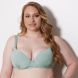 Sutiã Plus Size Confortável Com Bojo Alça Reforçada Lingerie Neutro Básico Valentina