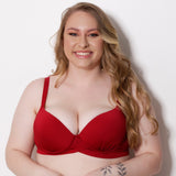 Sutiã Plus Size Confortável Com Bojo Alça Reforçada Lingerie Neutro Básico Valentina