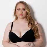 Sutiã Plus Size Confortável Com Bojo Alça Reforçada Lingerie Neutro Básico Valentina