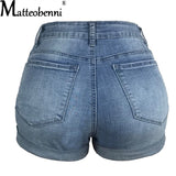 Short Jeans Curto Rasgado