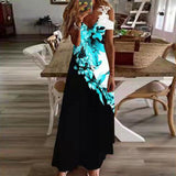 Vestido Praia Casual Florido