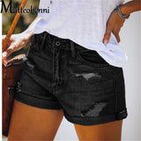 Short Jeans Curto Rasgado