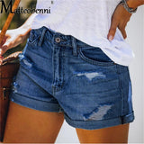 Short Jeans Curto Rasgado